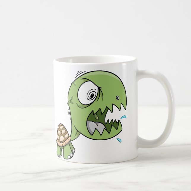 Insane Crazy Tough Turtle Coffee Mug (Right)