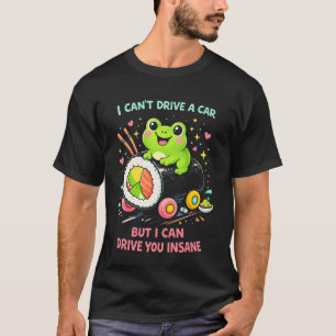 Insane Frog Meme in Sushi-Car - Cartoon Sarcastic T-Shirt