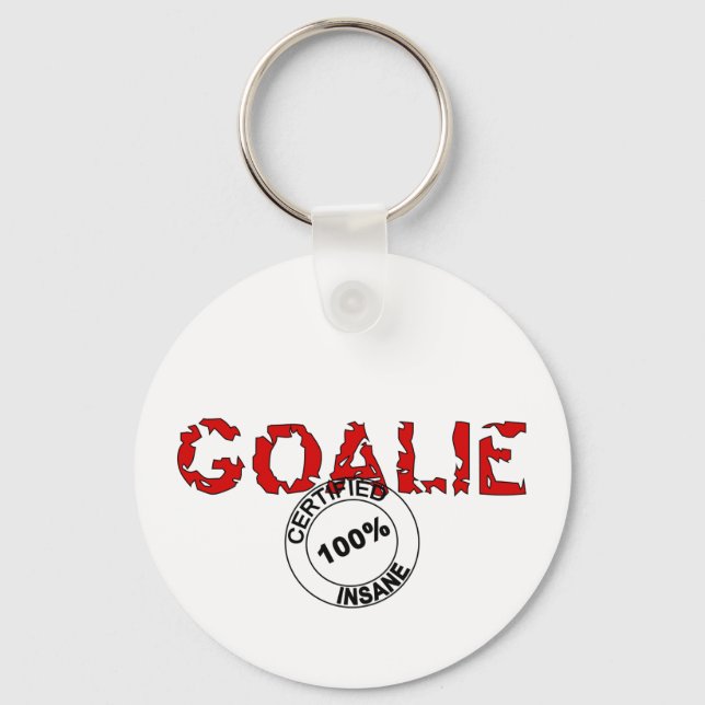 Insane Goalie Key Ring (Front)