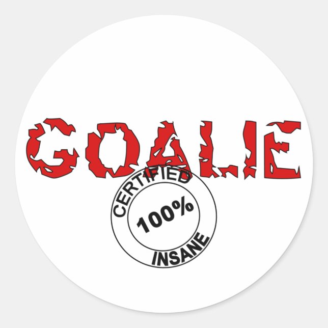 Insane Goalie Sticker (Front)