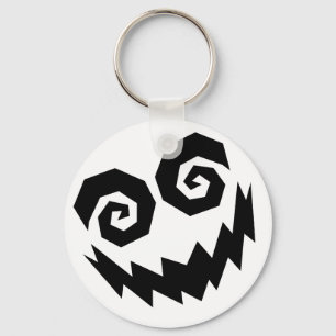 Insane In The Face White+Black Key Ring