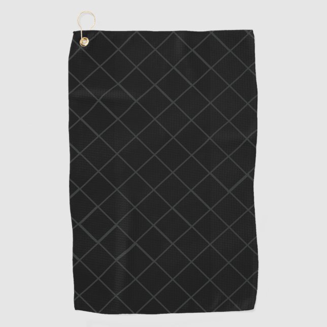 Insanely Black Pattern 🏌⛳ Golf Towel (Front)