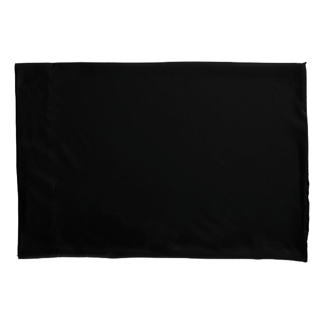 Insanely Black (The Darkest Black) CUSTOMIZABLE Pillowcase (Front)