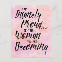 insanely proud of you postcard