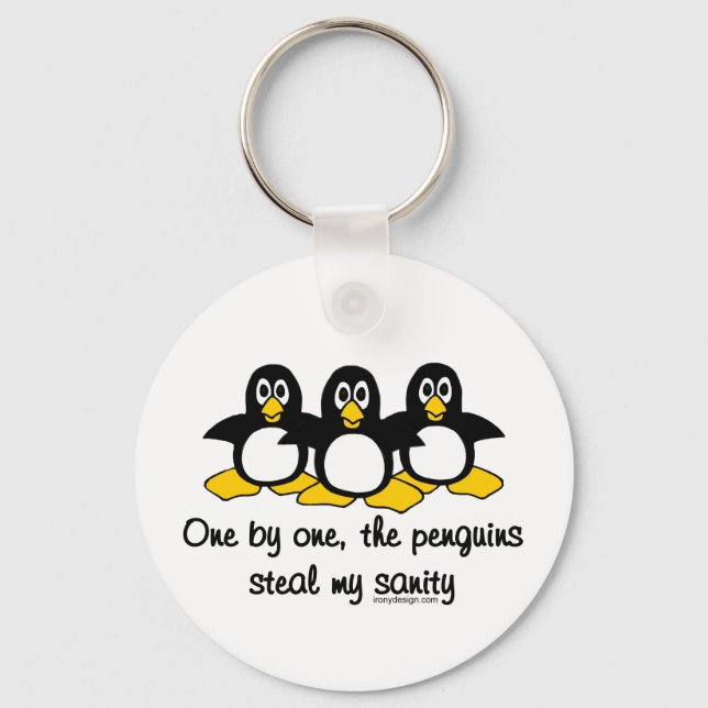 Insanity Penguins Key Ring (Front)