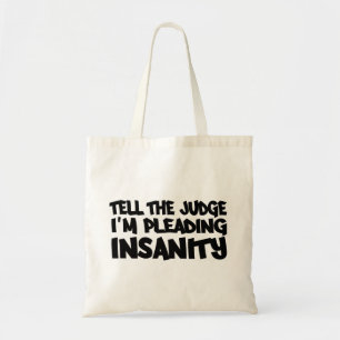 INSANITY PLEA bag - choose style & colour