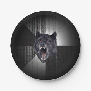 Insanity Wolf Meme Paper Plate