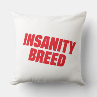 INSANITYBREED Signature Logo Decorative Throw Pill Cushion