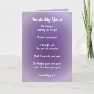 Insatiably Yours Twin Flame Poem Holiday Card
