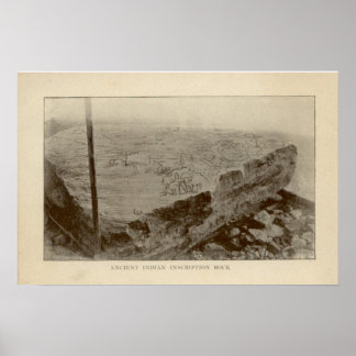 Inscription Rock - Kelleys Island, Ohio Poster