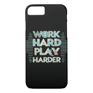Inscription Work Hard Play Hard Classic iPhone 8/7 Case