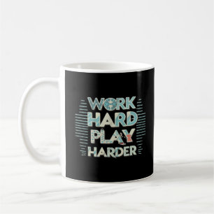 Inscription Work Hard Play Hard Classic Coffee Mug