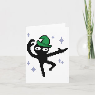 Inscryption Dancing Pixel Wizard Horror Card Game 
