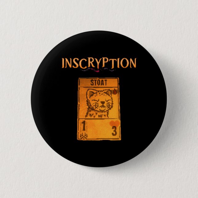 Inscryption Psychological Stoad Card Game Hallowee 6 Cm Round Badge (Front)