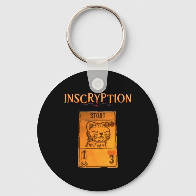 Inscryption Psychological Stoad Card Game Hallowee Key Ring (Front)