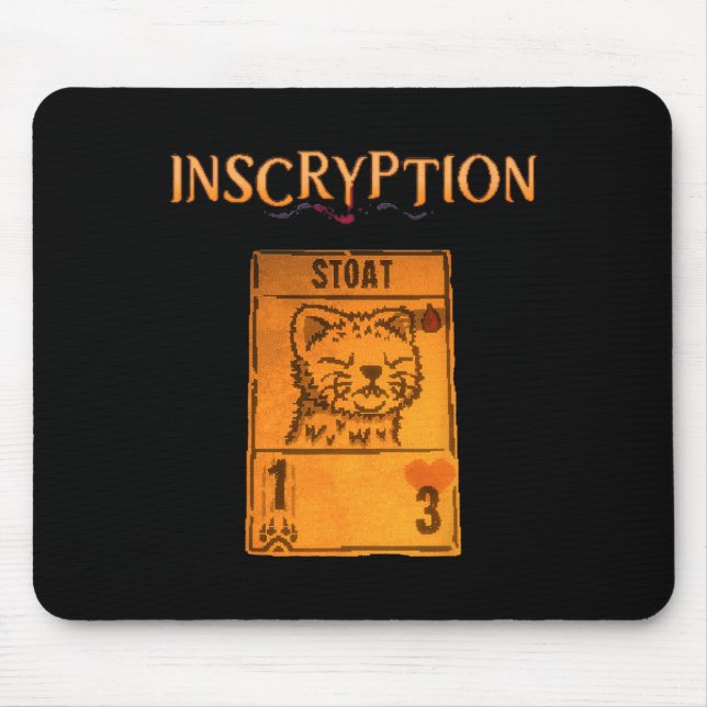 Inscryption Psychological Stoad Card Game Hallowee Mouse Pad (Front)