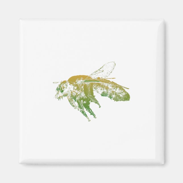 Insect bee beige magnet (Front)