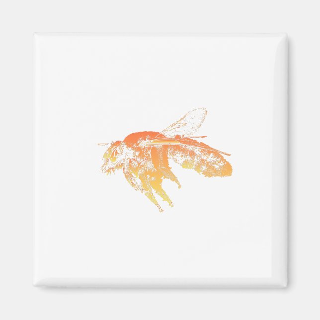 Insect bee orange magnet (Front)