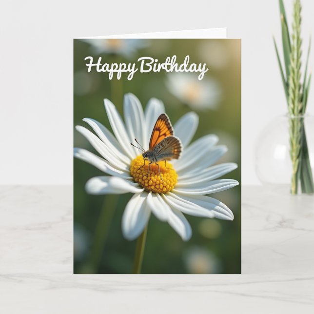 Insect Birthday Blossom Card (Front)