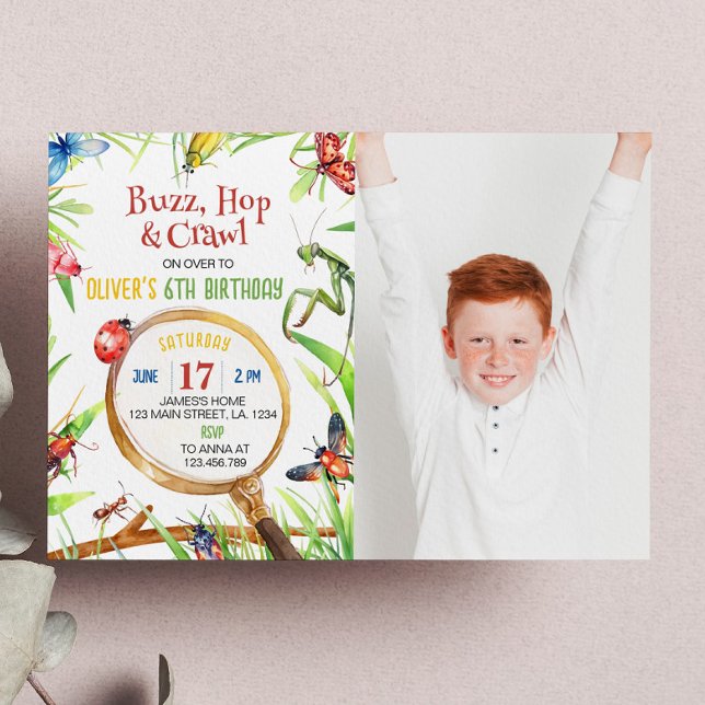 Insect Bugs Birthday Invitation (Creator Uploaded)