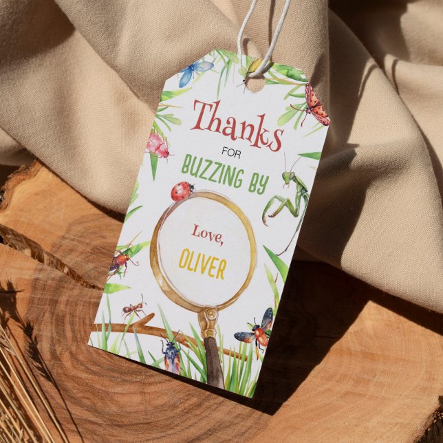 Insect Bugs Birthday Thank You Tag (Creator Uploaded)