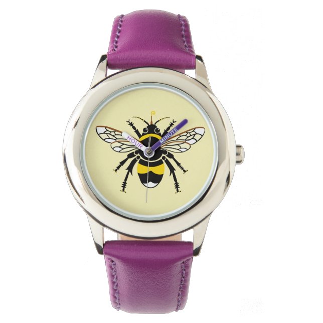 Insect -  Bumble BEE - Nature - Wildlife -Yellow  Watch (Front)