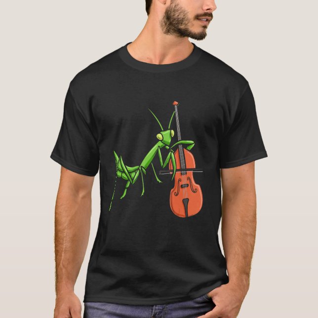 Insect Collecting Bug Catching Entomologist Violin T-Shirt (Front)