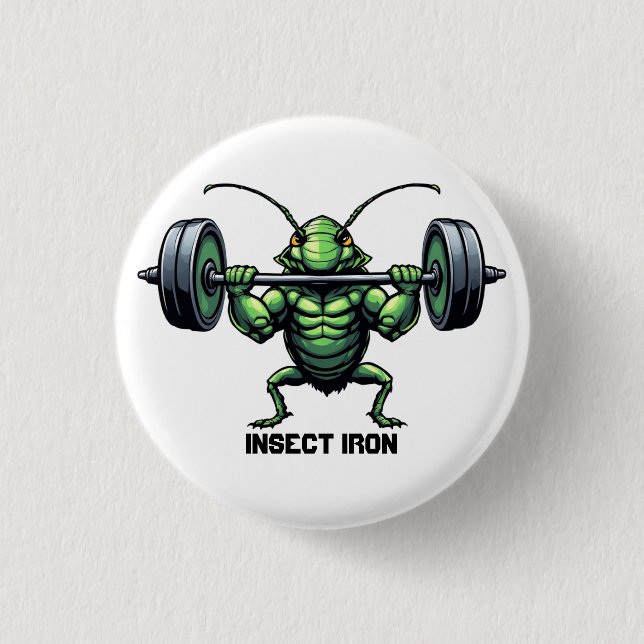 Insect Iron 3 Cm Round Badge (Front)