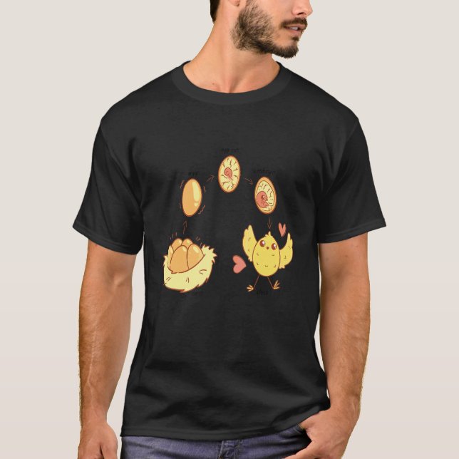 insect life cycle chicken T-Shirt (Front)