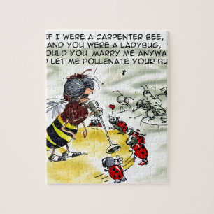 Insect Nightclub Singers Funny Jigsaw Puzzle