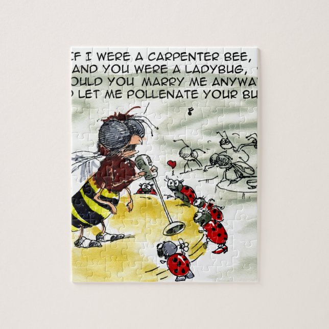 Insect Nightclub Singers Funny Jigsaw Puzzle (Vertical)