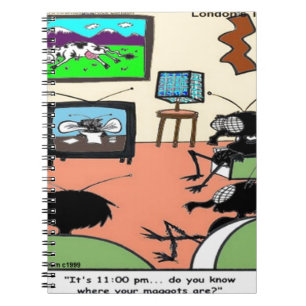 Insect Parents Funny Cartoon Notebook