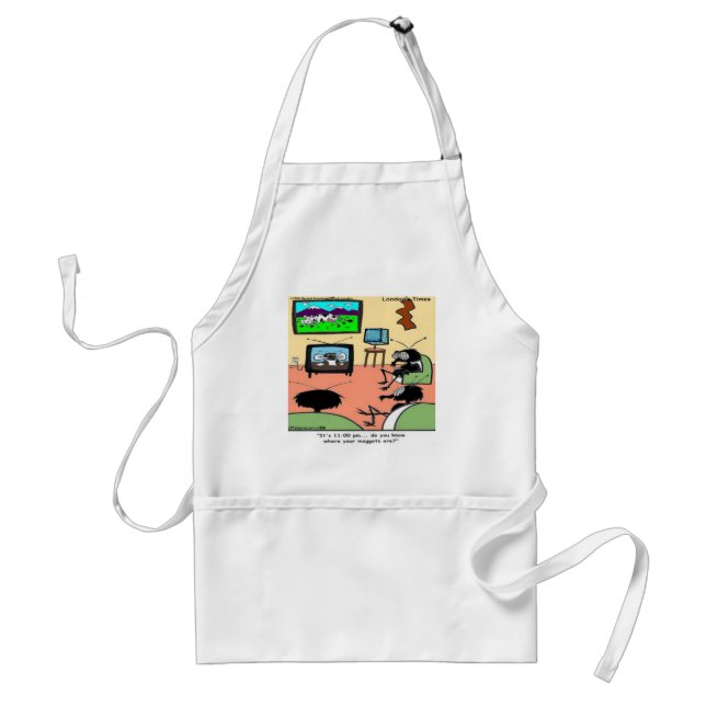 Insect Parents Funny Cartoon Standard Apron (Front)