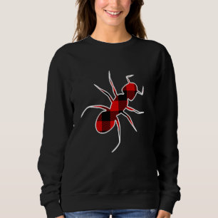 Insect Red Buffalo Plaid Bug Fly Matching Pj Famil Sweatshirt