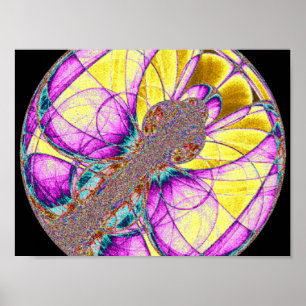 Insect Within Fractal Poster