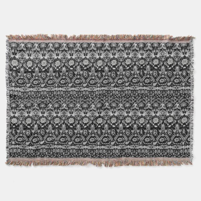 Insects and Bugs Throw Blanket (Front)