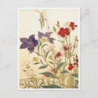 Insects and Flowers by Utamaro
