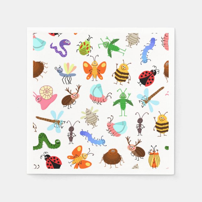 Insects Bugs Napkin (Front)