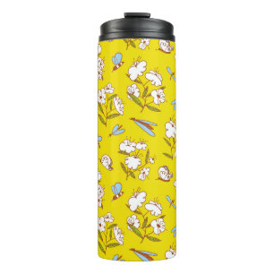 Insects Flowers Butterflies: Summer Seamless Patte Thermal Tumbler