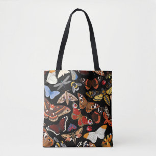 Insects seamless pattern tote bag