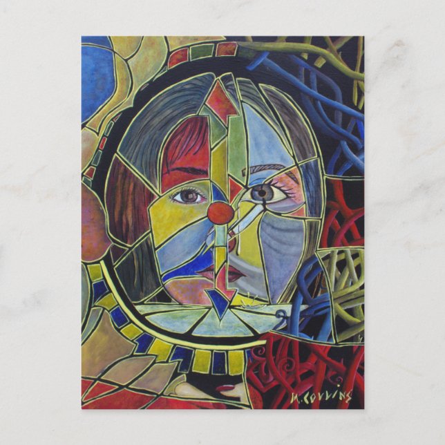 Insecure Vanity  Abstract Art Postcard (Front)