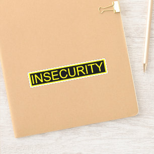 Insecurity funny yellow security guard