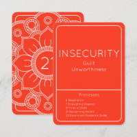 Insecurity Law of Attraction Emotion Process Card