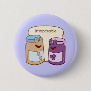 Inseparable 6 Cm Round Badge