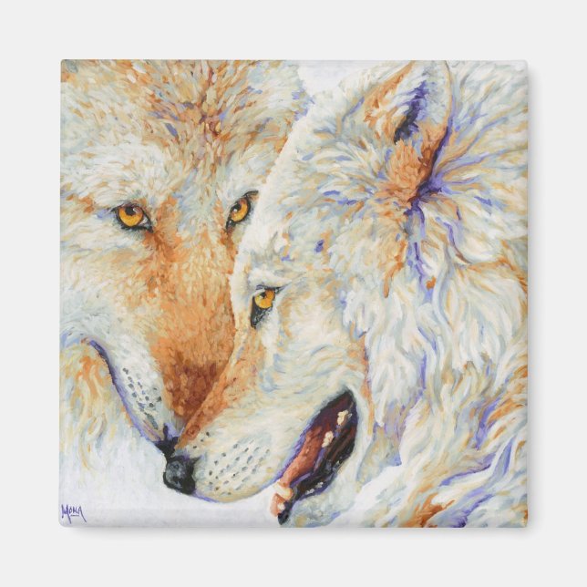 Inseparable - Wolf Duo Magnet (Front)
