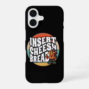 Insert Cheesy Bread Arrow Funny Cheese Lover Art iPhone 16 Case