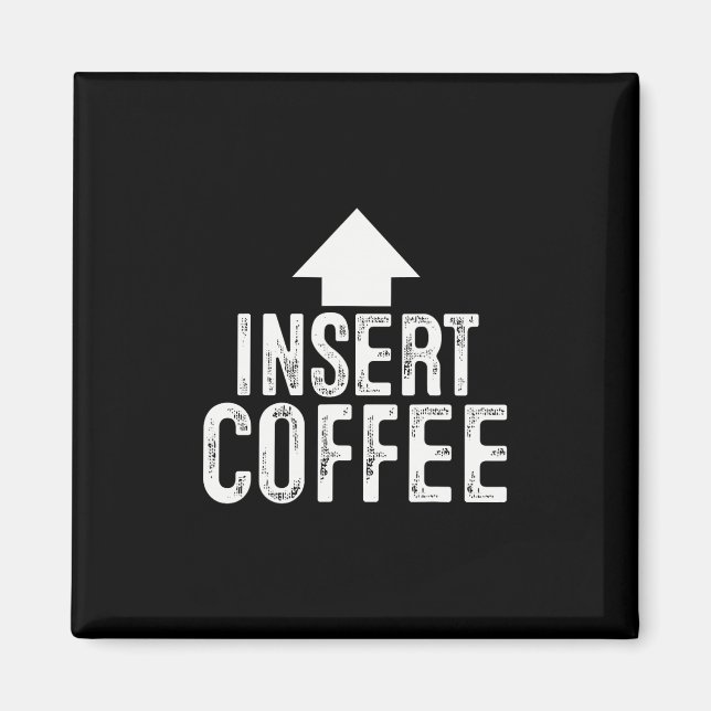 Insert Coffee Thanksgiving Pointing Arrow To Mouth Magnet (Front)