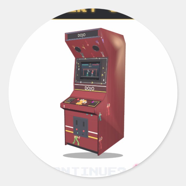 Insert Coin - Arcadius Sticker (Front)