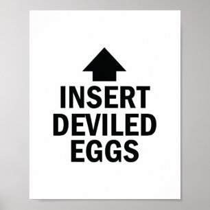 Insert Deviled Eggs Thanksgiving Pointing Arrow To Poster