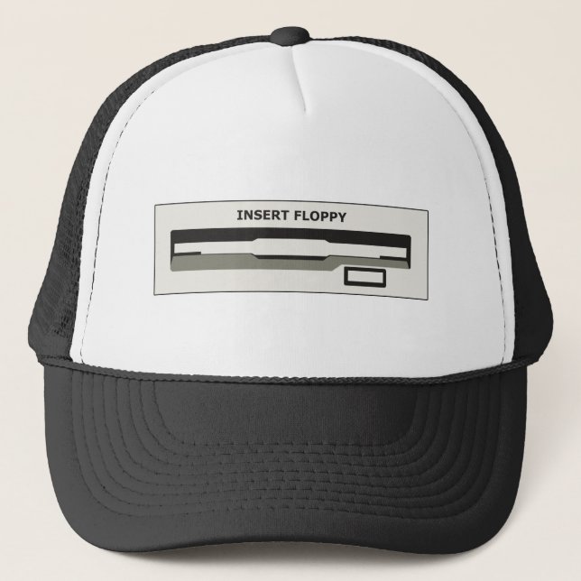 Insert Floppy Here Trucker Hat (Front)